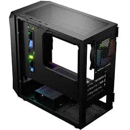 Корпус LogicConcept PORTOS MESH+GLASS ARGB fans 3x120 мм BLACK без БЖ mATX (AM-PORTOS-10-0000000-0002) - мініатюра 3