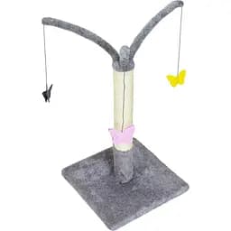 Дряпка для котів Lucky Pet Карусель 33х33х70 см сіра