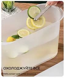 Функціональний диспенсер Semi Dispenser 2л з дозатором, White для води лимонаду та соку - мініатюра 5