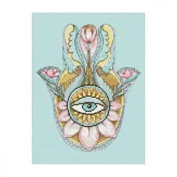 Алмазна мозаїка Амулет у спокійних тонахStrateg HX012 30х40 см