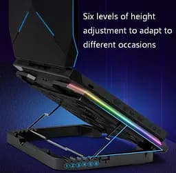 Охолоджувальна підставка для ноутбука 15-17.3 дюйми Ice Coorel K-9 Blue RGB - мініатюра 8