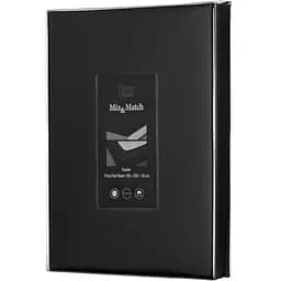 Простирадло на резинці Ardesto Mix&Match Premium, 180x200+30см, 100% бавовна, сатин, чорний (ART1820FSL)