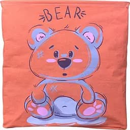 Кошик для іграшок Metr+ CLR618 бавовна водонепроникне просочення 50х40х50 см Помаранчевий