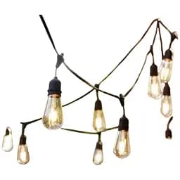 Вулична гірлянда Brille на 5 ламп HD-123S/5 E27 IP65 BK 5m