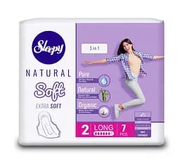 Прокладки гігієнічні Sleepy Soft Long (280 мм) 6 крапель 7 шт. подовжені прокладки