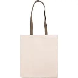 Сумка з бавовни Rosa Talent 38х42 см ручка хакі 70 см невибілена бавовна 220 г/м2  