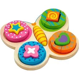 Деревянный пазл-сортер Viga Toys Бабочка (59924)