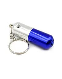 Трубка курильна металева Пілюля HL-195 Silver Blue (15654) - мініатюра 3