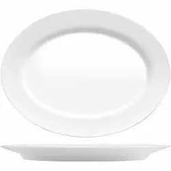 Блюдо овальне для риби Bormioli Rocco Grangusto, 35х37 см, білий