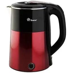 Електрочайник Domotec MS-5029 2 л 2000 Вт Чорний/Червоний