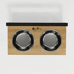 Hollky Flex S — миски на регульованій підставці для маленьких собак (2 × 0.450 л) - мініатюра 4