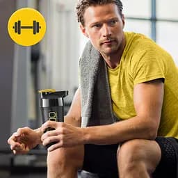 Шейкер спортивний 4FIZJO Ultra 700 мл Black/Gold (P-5905973407038) - мініатюра 13