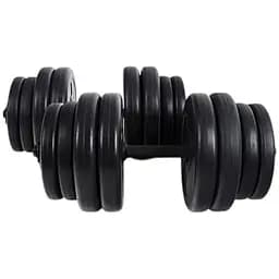 Гантелі RN Sport набірні з покриттям ABS 2 шт. х 16 кг + скакалка у подарунок