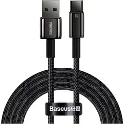Кабель Baseus Tungsten Gold USB-A to USB-C 2 m Black (CAWJ000101) [106123]