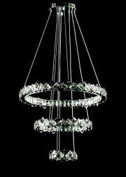 Світлодіодна люстра Splendid Ray L40802/60+40+20/3 LED з кришталем, хром, 100 Вт, з пультом і димером - мініатюра 3