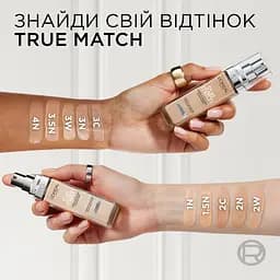 Тональний крем для обличчя з гіалуроновою кислотою L’Oréal Paris True Match тон 3N 30 мл - мініатюра 3