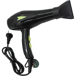 Фен стайлер Rainberg RB-2208 концентратор 3 швидкості 3 режими температури 7800Вт Чорний/Салатовий