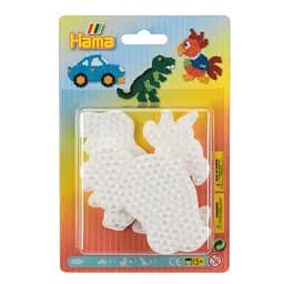 Термомозаїка Hama Набір малих полів Машина, папуга та динозавр (4573)