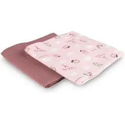 Пелюшка багаторазова Canpol babies Bonjour Paris рожева 70х70 см 2 шт. (26/901_pin) - мініатюра 4
