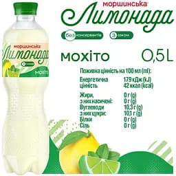 Напій Моршинська Лимонада Мохіто середньогазований 0.5 л - мініатюра 5
