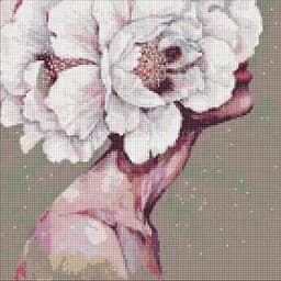 Алмазная мозаика Ideyka Изысканная девушка © lesya_nedzelska_art AMO7612 40х40 см