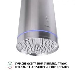 Витяжка острівна Perfelli CRE 3673 I 1000 LED - мініатюра 5