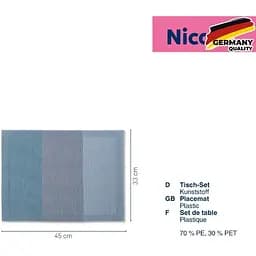 Килимок сервірувальний Kela Nica 45х33 см темно-синій (12827) - мініатюра 2