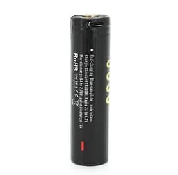 Акумулятор 18650 Li-Ion Soshine USB-3.7-36000 microUSB 4.5A 3600mAh - мініатюра 2