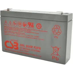 Аккумулятор CSB AGM 6V (6V/8.4Ah/54Wh) (HRL634WF2FR) [154007]