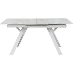 Стіл обідній Prestol Гермес розкладний 160/200x90x76 см білий