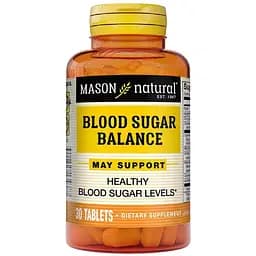 Добавка Mason Natural Blood Sugar Balance баланс сахара в крови 30 таблеток
