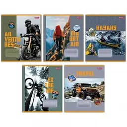 Тетради ученические 36 листов линия 1В Mens hobby, 15 шт. в упаковке