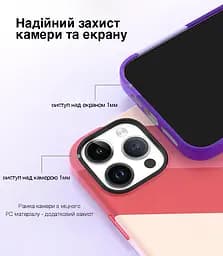 Захисний чохол Vokamo для iPhone 15 з магнітом Purple - мініатюра 4