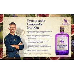 Джин Drumshanbo Gunpowder Irish Gin Italian Fig and Laurel-Bruno Edition 43% 0.7 л - мініатюра 3