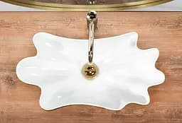 Умивальник Rea Infinity 62x33 white/gold (REA-U3400), Глянцева - мініатюра 6