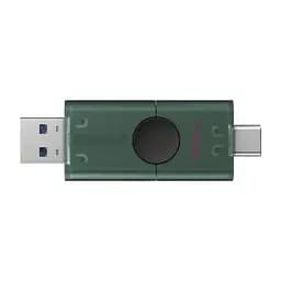 Флеш накопичувач USB 256Gb DataTraveler Duo, Green/Black Kingston teh0021095 - мініатюра 3
