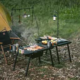 Складний стіл для барбекю Naturehike CNK2350CF018, сталевий, чорний - мініатюра 6