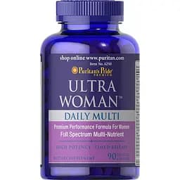 Мультивитамины для женщин Puritans Pride Ultra Woman™ Max Daily Multi Multivitamin 90 капсул