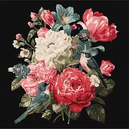 Картина за номерами "Букет життя" ©art_selena_ua Ідейка KHO5181, 30х30 см