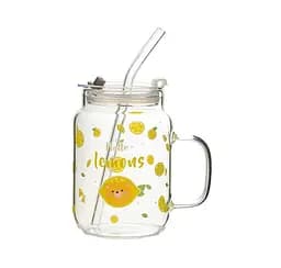 Кухоль з трубочкою та кришкою Lemons 14602 400 мл