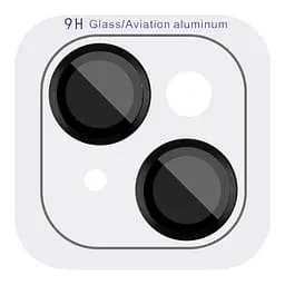 Захисне скло Metal Classic на камеру (у упак.) для Apple iPhone 14 (6.1) / 14 Plus (6.7) Чорний / Midnight