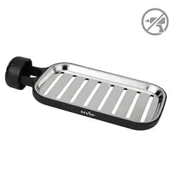 Полка на душевую штангу и смеситель МВМ My Home BP-22 с фиксатором черная (BP-22 BLACK)