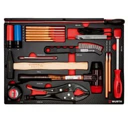 Набор слесарных инструментов Wurth Zebra в ложементе 19 шт. (0965905918)
