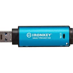USB флеш-накопичувач Kingston IronKey Vault Privacy 50 16GB USB-A 3.2 Gen 1 Blue [IKVP50/16GB] [101530] - мініатюра 2