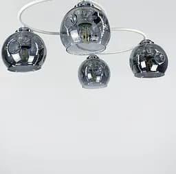 Стельова люстра-орбіта на 4 плафони (янтарних або графітових) | Арт. 7060/4 WT | Line F