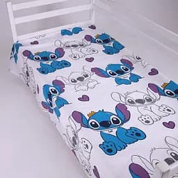 Простирадло MirSon бязь Stitch Vibes Violet 110x160 см (2200012553657)