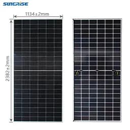 Сонячна панель Sunerise 630 Вт JC615-132-210R-DG N-тип TOPCon Bifacial (Двостороння) - мініатюра 5