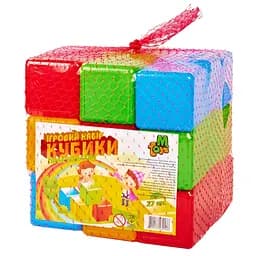 Кубики цветные 09064 27 шт.