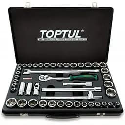 Комбінований набір інструментів Toptul 1/2" (дюйм+метр.) 46ед. GCAD4601