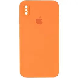 Чохол Epik Silicone Case Square Full Camera Protective AA для Apple iPhone X/XS 5.8 Помаранчевий/Papaya
